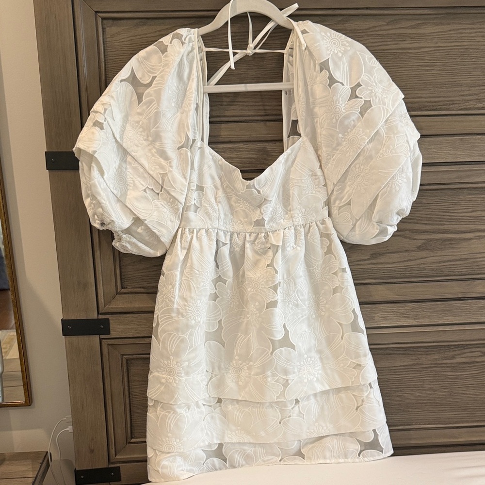 For Love And Lemons White Floral Dress